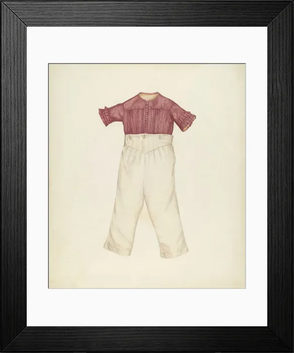 Framed Print : Boy's Suit, c. 1940. Creator: Dorothea Mierisch Framed Print : Boy's Suit, c. 1940. Creator: Dorothea Mierisch