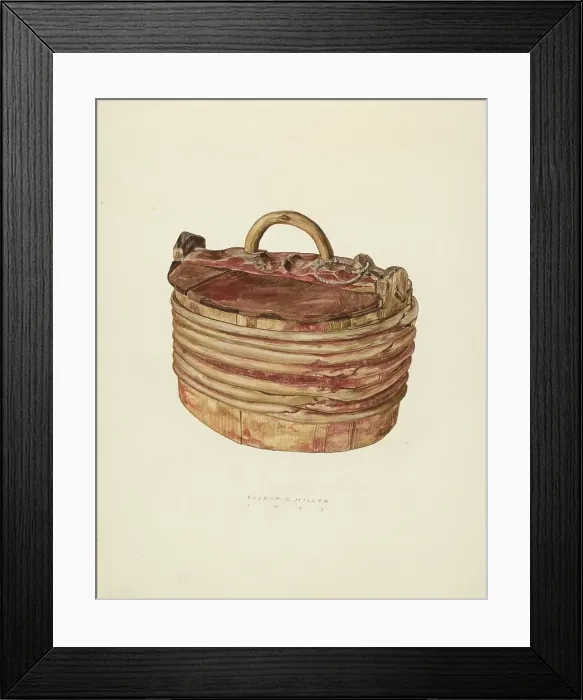 Framed Print : Butter Tub, 1938. Creator: Eugene C. Miller Framed Print : Butter Tub, 1938. Creator: Eugene C. Miller