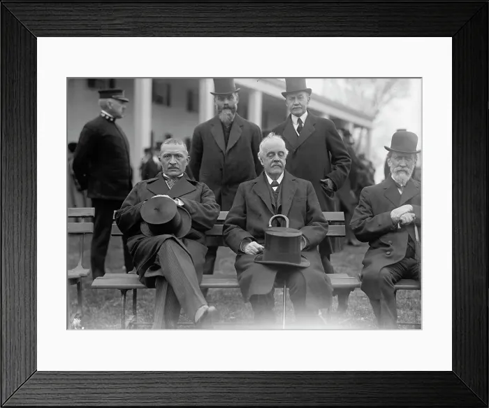 Framed Print : Allied Commission To U.S. At Mount Vernon, 1917. Creator: Harris & Ewing. Allied Commission To U.S. At Mount Vernon, 1917. Creator: Harris & Ewing Framed Print : Allied Commission To U.S. At Mount Vernon, 1917. Creator: Harris & Ewing. Allied Commission To U.S. At Mount Vernon, 1917. Creator: Harris & Ewing