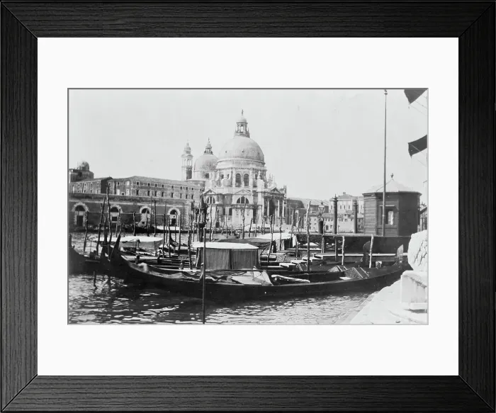 Framed Print : The Grand Canal and Santa Maria della Salute, Venice, Italy, 1905. Creator: Frances Benjamin Johnston Framed Print : The Grand Canal and Santa Maria della Salute, Venice, Italy, 1905. Creator: Frances Benjamin Johnston