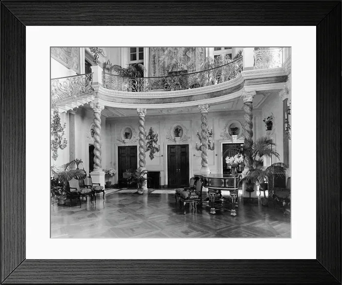 Framed Print : Ballroom in Larz Anderson house, Washington D.C. between 1890 and 1940. Creator: Frances Benjamin Johnston Framed Print : Ballroom in Larz Anderson house, Washington D.C. between 1890 and 1940. Creator: Frances Benjamin Johnston