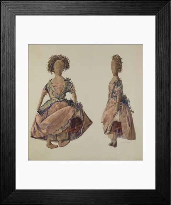 Framed Print : Doll, 1935 / 1942. Creator: Florence Milto Framed Print : Doll, 1935 / 1942. Creator: Florence Milto