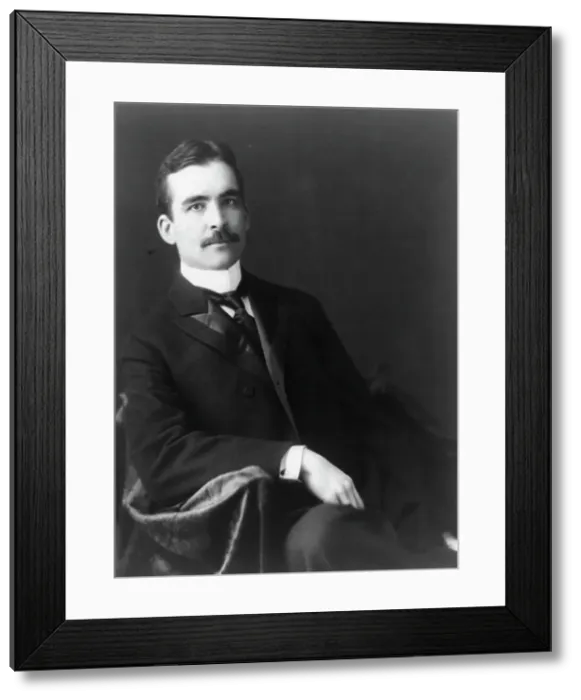 Framed Print : Charles Lester Marlatt, three-quarter length portrait, seated, facing... between 1890 and 1910. Creator: Frances Benjamin Johnston Framed Print : Charles Lester Marlatt, three-quarter length portrait, seated, facing... between 1890 and 1910. Creator: Frances Benjamin Johnston