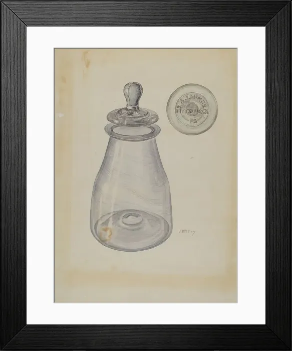 Framed Print : Preserving Jar, c. 1941. Creator: Joseph Mitry Framed Print : Preserving Jar, c. 1941. Creator: Joseph Mitry