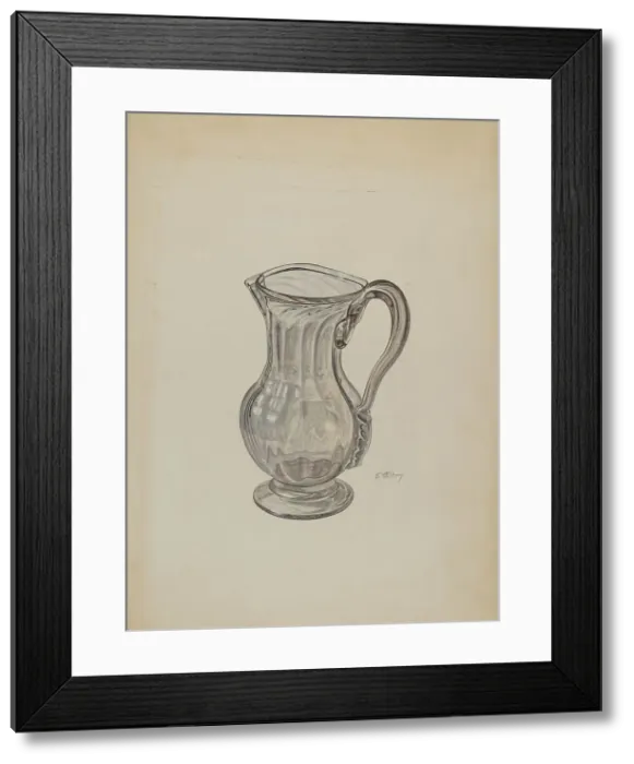 Framed Print : Pitcher, c. 1941. Creator: Joseph Mitry Framed Print : Pitcher, c. 1941. Creator: Joseph Mitry