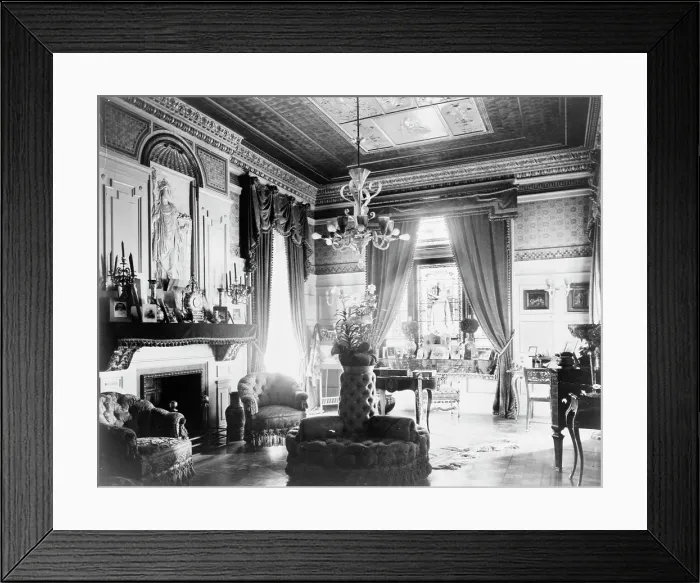 Framed Print : Interior view of Austrian Embassy, Washington, D.C. c1893. Creator: Frances Benjamin Johnston Framed Print : Interior view of Austrian Embassy, Washington, D.C. c1893. Creator: Frances Benjamin Johnston