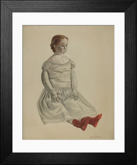 Framed Print : Doll--'Nina, 1935 / 1942. Creator: Renee A. Monfalcone. Doll--'Nina, 1935 / 1942. Creator: Renee A. Monfalcone Framed Print : Doll--'Nina, 1935 / 1942. Creator: Renee A. Monfalcone. Doll--'Nina, 1935 / 1942. Creator: Renee A. Monfalcone