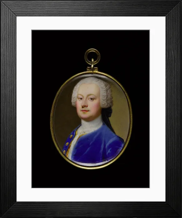 Framed Print : Portrait of a young man, between 1750 and 1780. Creator: English School Framed Print : Portrait of a young man, between 1750 and 1780. Creator: English School