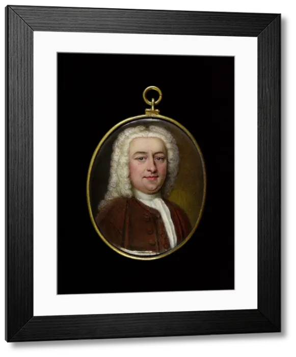 Framed Print : Portrait of a man, between 1700 and 1750. Creator: English School