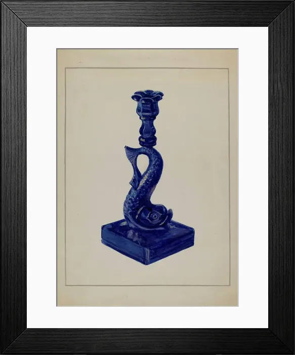 Framed Print : Candlestick, c. 1936. Creator: Marcus Moran Framed Print : Candlestick, c. 1936. Creator: Marcus Moran