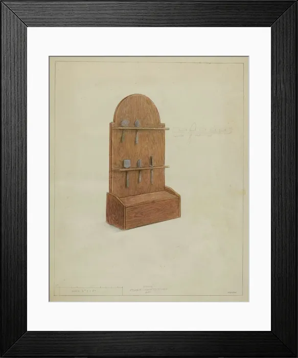 Framed Print : Utensil Holder, c. 1936. Creator: Franklin C. Moyan Framed Print : Utensil Holder, c. 1936. Creator: Franklin C. Moyan
