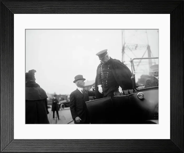 Framed Print : Allied Commission To U.S. Boarding Mayflower For Trip To Mount Vernon: General H.L. Scott, 1917. Creator: Harris & Ewing. Allied Commission To U.S. Boarding Mayflower For Trip To Mount Vernon: General H.L. Scott, 1917. Creator: Harris & Ewing Framed Print : Allied Commission To U.S. Boarding Mayflower For Trip To Mount Vernon: General H.L. Scott, 1917. Creator: Harris & Ewing. Allied Commission To U.S. Boarding Mayflower For Trip To Mount Vernon: General H.L. Scott, 1917. Creator: Harris & Ewing