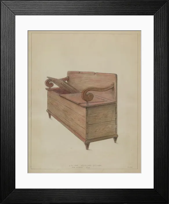 Framed Print : Cabinet, c. 1936. Creator: Franklin C. Moyan Framed Print : Cabinet, c. 1936. Creator: Franklin C. Moyan