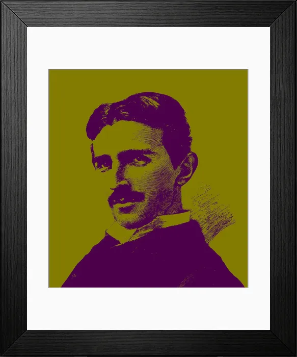 Framed Print : Nikola Tesla (1856-1943). Creator: Sarony, Napoleon (1821-1896) Framed Print : Nikola Tesla (1856-1943). Creator: Sarony, Napoleon (1821-1896)