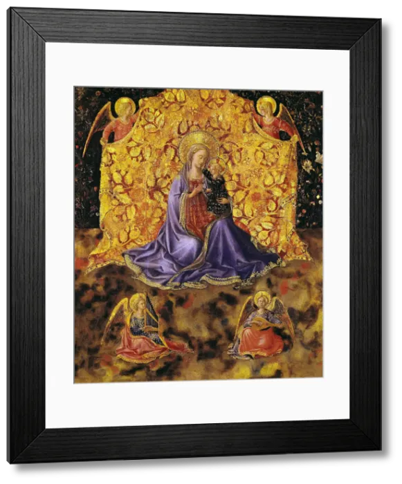 Framed Print : The Virgin of Humility (Madonna dell'Umilitá), c. 1450. Creator: Angelico, Fra Giovanni, da Fiesole (ca. 1400-1455) Framed Print : The Virgin of Humility (Madonna dell'Umilitá), c. 1450. Creator: Angelico, Fra Giovanni, da Fiesole (ca. 1400-1455)