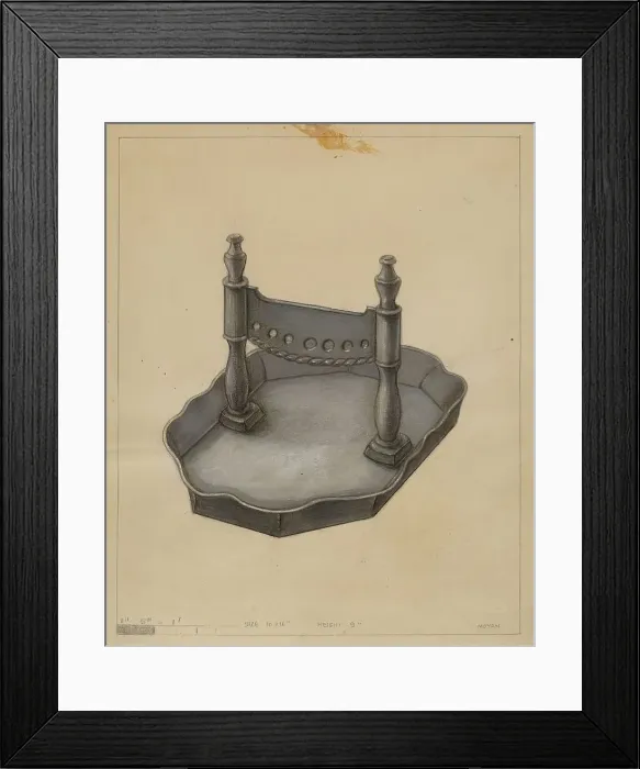 Framed Print : Foot Scraper, c. 1936. Creator: Franklin C. Moyan Framed Print : Foot Scraper, c. 1936. Creator: Franklin C. Moyan