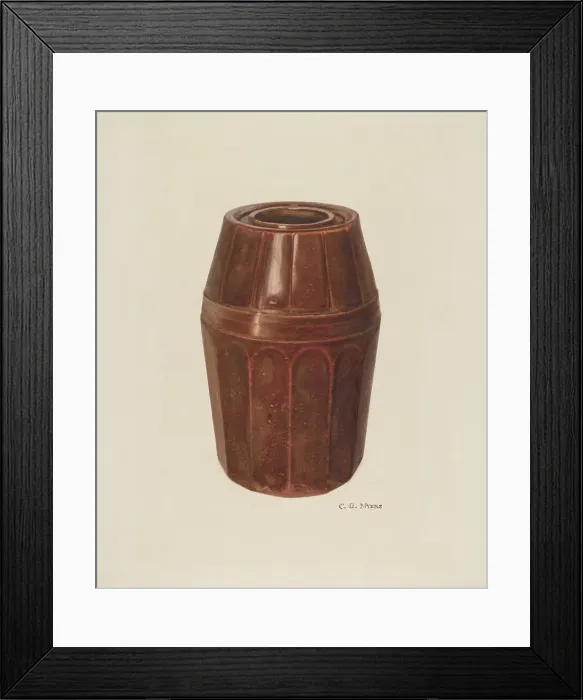 Framed Print : Jar, 1935 / 1942. Creator: Clinton Myers Framed Print : Jar, 1935 / 1942. Creator: Clinton Myers