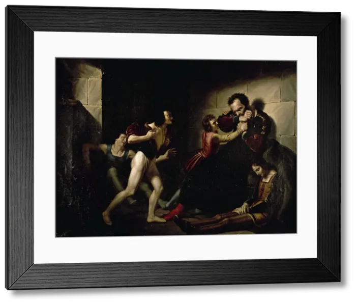 Framed Print : Count Ugolino (Il conte Ugolino), 1836. Creator: Diotti, Giuseppe (1779-1846) Framed Print : Count Ugolino (Il conte Ugolino), 1836. Creator: Diotti, Giuseppe (1779-1846)