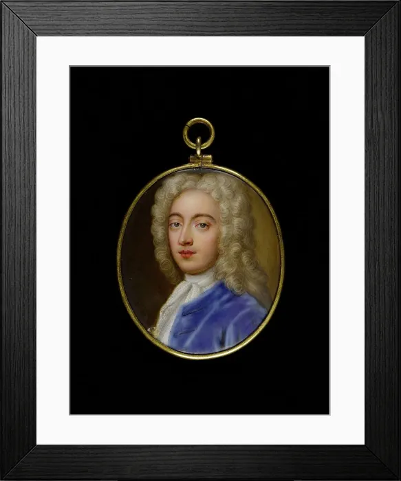 Framed Print : Portrait of a man, between 1700 and 1730. Creator: English School Framed Print : Portrait of a man, between 1700 and 1730. Creator: English School