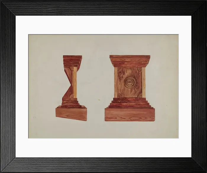 Framed Print : Redwood Burl Pulpit, c. 1936. Creator: Lena Nastasi Framed Print : Redwood Burl Pulpit, c. 1936. Creator: Lena Nastasi