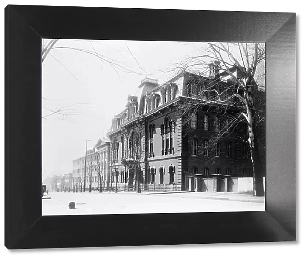 Exterior view of Georgetown Visitation Preparatory School, Washington, DC, between 1890 and 1910(?). Creator: Frances Benjamin Johnston
