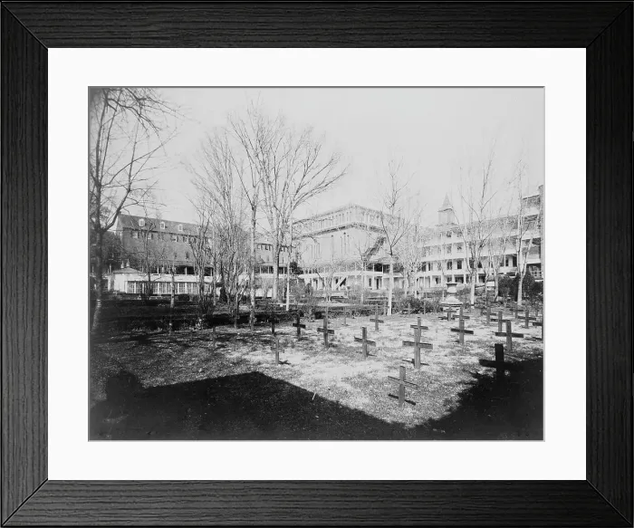 Framed Print : Exterior view of Georgetown Visitation Preparatory School... Washington DC, c1890 - 1910. Creator: Frances Benjamin Johnston Framed Print : Exterior view of Georgetown Visitation Preparatory School... Washington DC, c1890 - 1910. Creator: Frances Benjamin Johnston