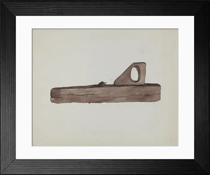 Framed Print : Plane for Leveling Wood, c. 1936. Creator: Lena Nastasi Framed Print : Plane for Leveling Wood, c. 1936. Creator: Lena Nastasi