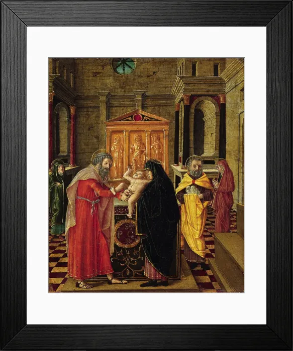 Framed Print : The circumcision of Christ, ca 1475. Creator: Butinone, Bernardino (active 1450-1510) Framed Print : The circumcision of Christ, ca 1475. Creator: Butinone, Bernardino (active 1450-1510)