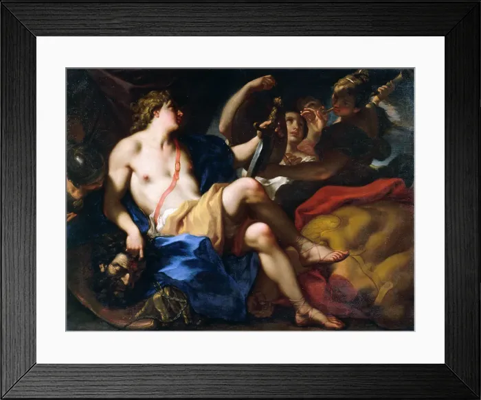 Framed Print : David with the Head of Goliath, ca. 1718-1719. Creator: Balestra, Antonio (1666-1740) Framed Print : David with the Head of Goliath, ca. 1718-1719. Creator: Balestra, Antonio (1666-1740)