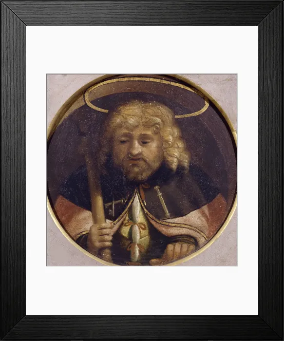 Framed Print : Saint Roch (Polittico di Berbenno), 1510-1515. Creator: Previtali, Andrea (ca 1480-1528) Framed Print : Saint Roch (Polittico di Berbenno), 1510-1515. Creator: Previtali, Andrea (ca 1480-1528)