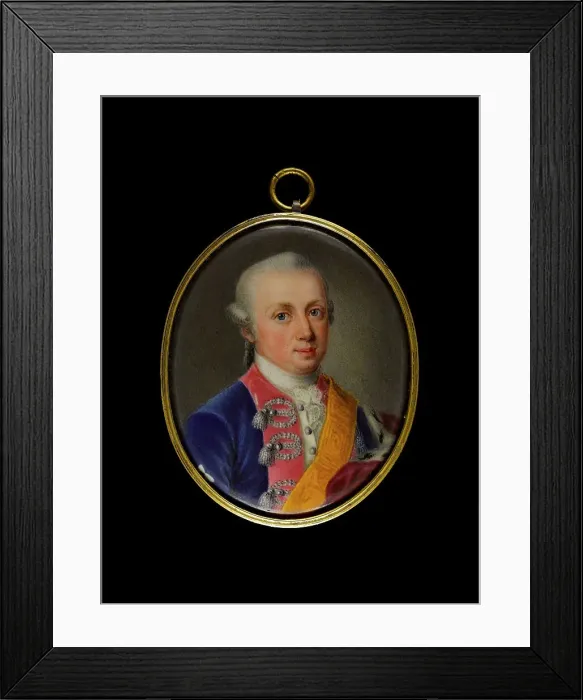 Framed Print : Portrait of a man, between 1750 and 1775. Creator: English School Framed Print : Portrait of a man, between 1750 and 1775. Creator: English School