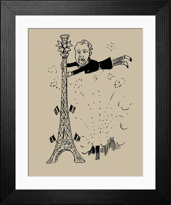 Framed Print : Comment on regarde la tour Eiffel, 06-1889, 1889. Creator: Anonymous Framed Print : Comment on regarde la tour Eiffel, 06-1889, 1889. Creator: Anonymous