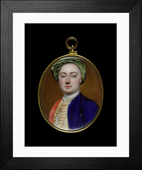 Framed Print : Portrait of a man, between 1750 and 1775. Creator: English School Framed Print : Portrait of a man, between 1750 and 1775. Creator: English School