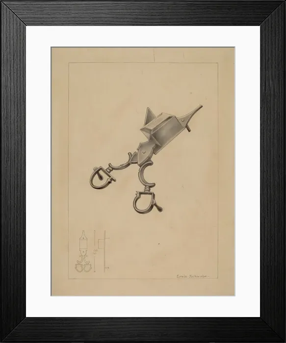 Framed Print : Candle Snuffer, c. 1937. Creator: Erwin Schwabe