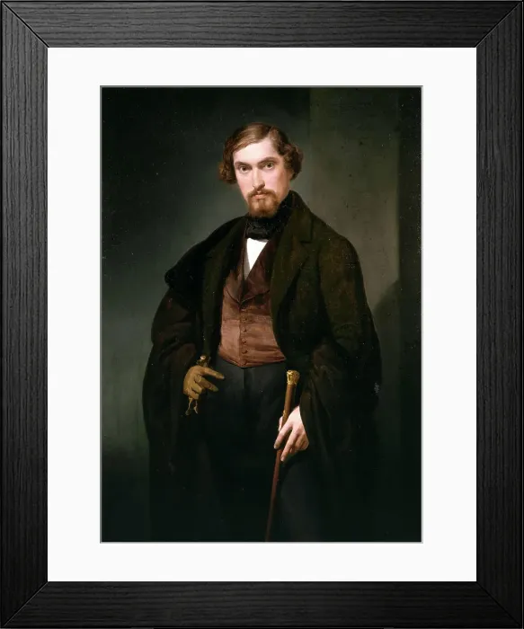 Framed Print : Portrait of Giovanni Presti, 1843. Creator: Coghetti, Francesco (1801-1875) Framed Print : Portrait of Giovanni Presti, 1843. Creator: Coghetti, Francesco (1801-1875)