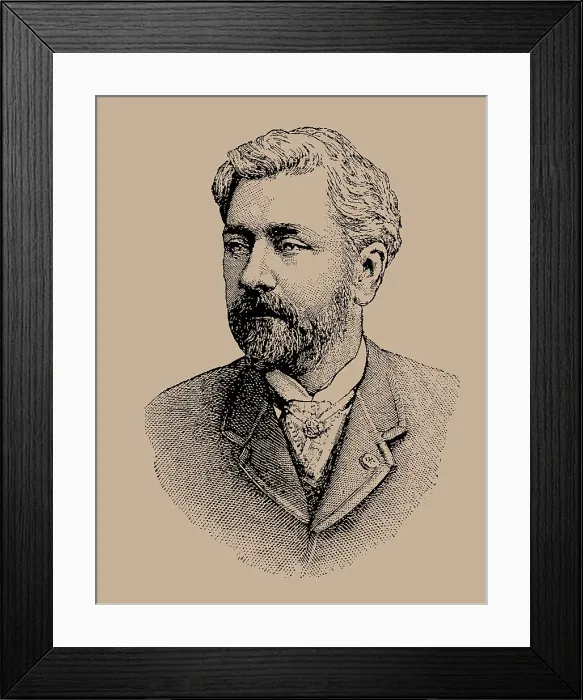Framed Print : Gustave Eiffel (1832-1923), 1891. Creator: Figuier, Louis (1819-1894) Framed Print : Gustave Eiffel (1832-1923), 1891. Creator: Figuier, Louis (1819-1894)