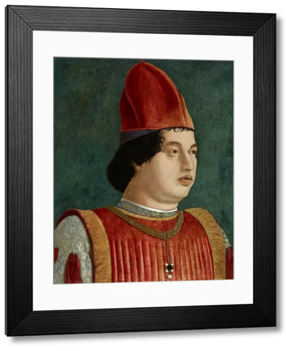 Framed Print : Portrait of Gian Francesco Gonzaga (1446-1496), 1478-1480. Creator: Bonsignori, Francesco (c. 1460-1519) Framed Print : Portrait of Gian Francesco Gonzaga (1446-1496), 1478-1480. Creator: Bonsignori, Francesco (c. 1460-1519)