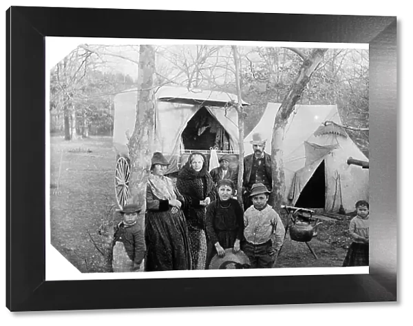 Gypsy encampment Glenwood Road, 1888. Creator: Frances Benjamin Johnston