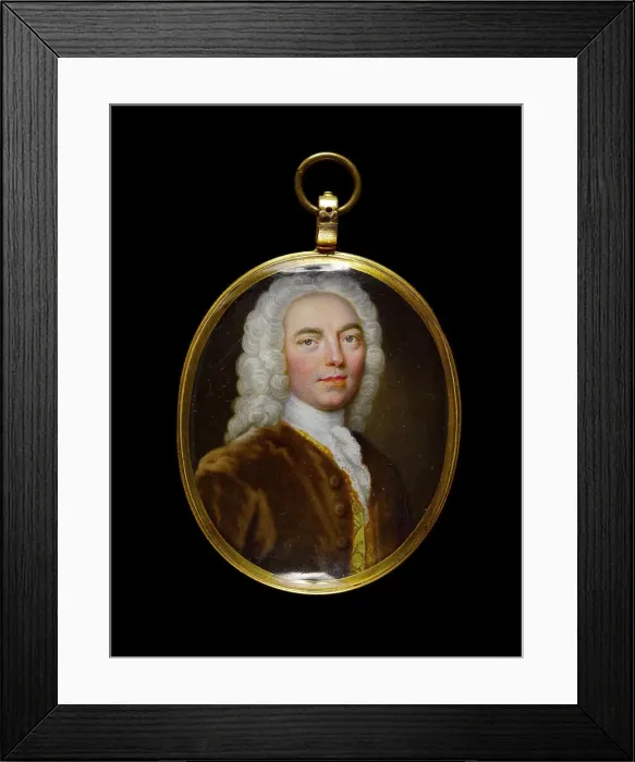 Framed Print : Portrait of a man, between 1725 and 1750. Creator: English School