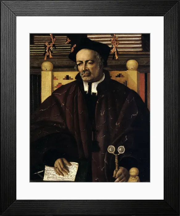 Framed Print : Portrait of the composer Gasparo de Alberti, 1547. Creator: Belli, Giuseppe (1520-after 1580) Framed Print : Portrait of the composer Gasparo de Alberti, 1547. Creator: Belli, Giuseppe (1520-after 1580)