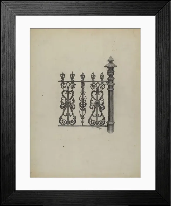 Framed Print : Fencing, 1937. Creator: Eugene Shellady Framed Print : Fencing, 1937. Creator: Eugene Shellady