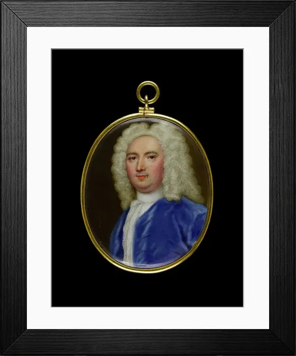 Framed Print : Portrait of a man, between 1725 and 1750. Creator: English School