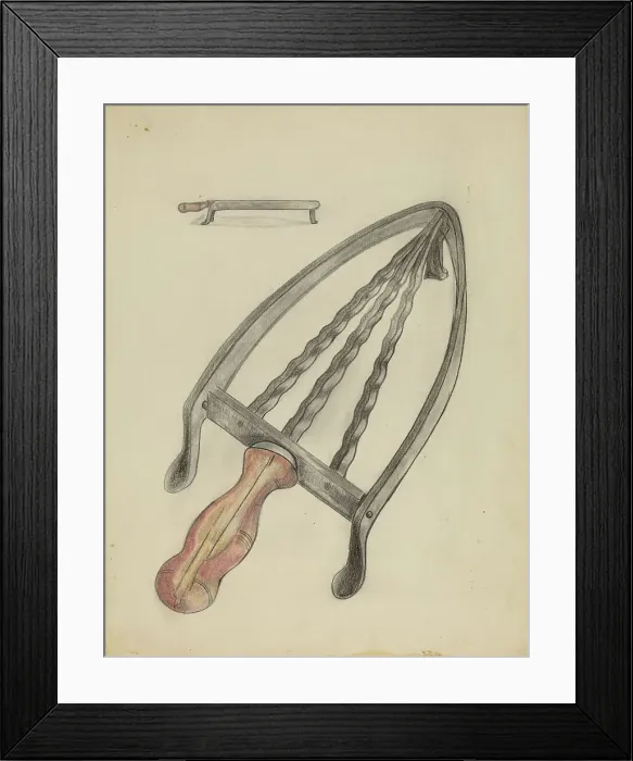 Framed Print : Flat Iron Stand, c. 1936. Creator: Columbus Simpson Framed Print : Flat Iron Stand, c. 1936. Creator: Columbus Simpson