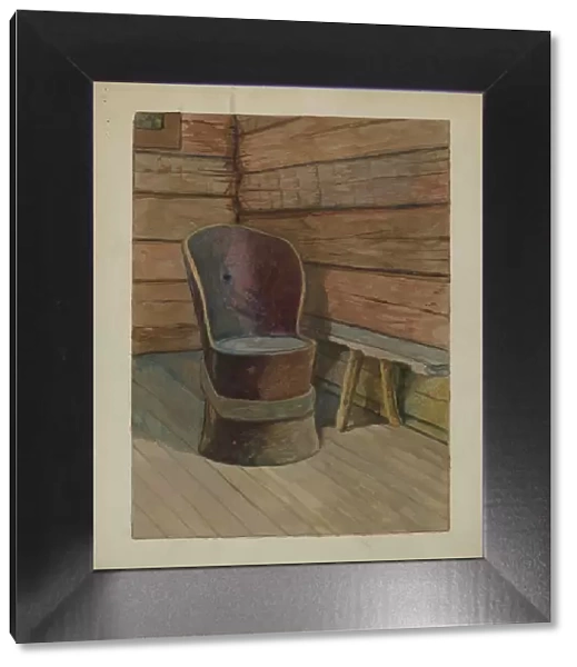 Muskego Church Chair, c. 1936. Creator: Bertrand E. Old