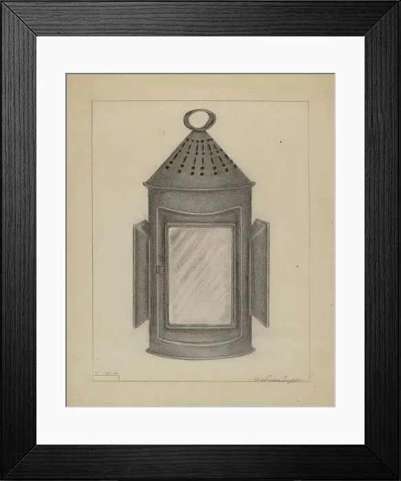 Framed Print : Lantern, c. 1936. Creator: Columbus Simpson Framed Print : Lantern, c. 1936. Creator: Columbus Simpson