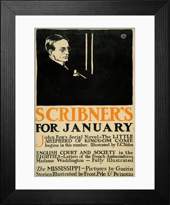 Framed Print : Scribner's for January, c1903. Creator: Edward Penfield