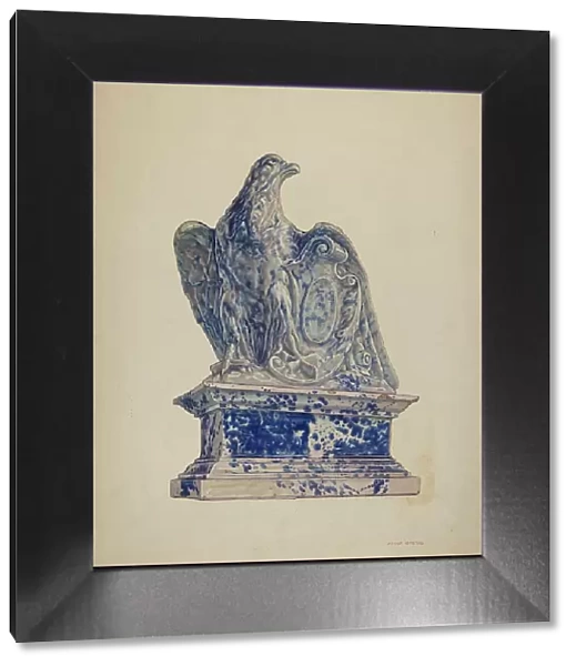 Potpourri Jar: Eagle, c. 1941. Creator: Adolph Opstad