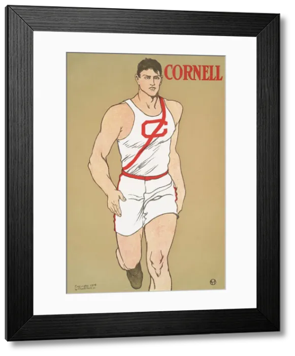 Framed Print : Cornell, c1908. Creator: Edward Penfield Framed Print : Cornell, c1908. Creator: Edward Penfield