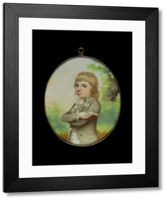 Framed Print : Portrait of a boy, between 1790 and 1810. Creator: English School Framed Print : Portrait of a boy, between 1790 and 1810. Creator: English School
