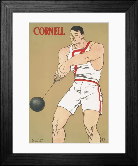 Framed Print : Cornell, c1908. Creator: Edward Penfield Framed Print : Cornell, c1908. Creator: Edward Penfield
